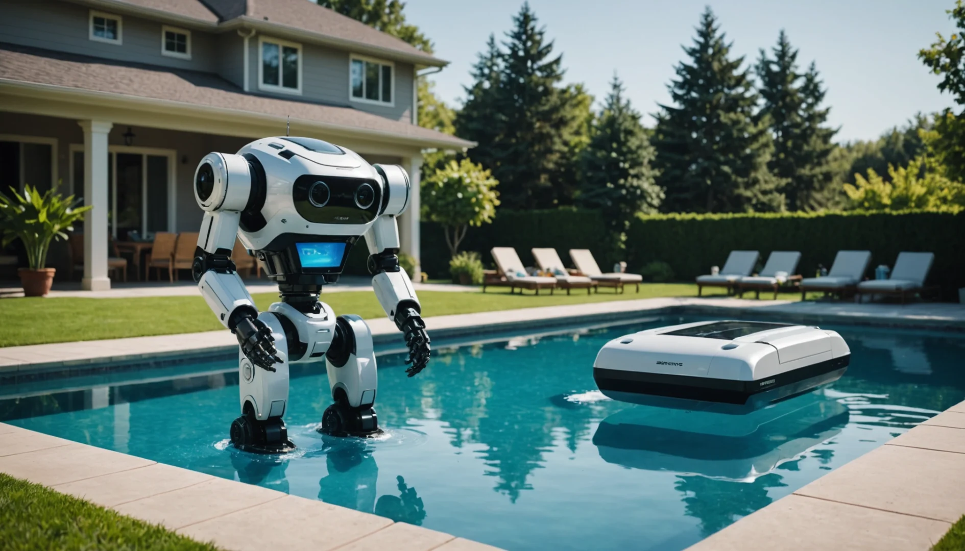 robot piscine hors sol fond et parois