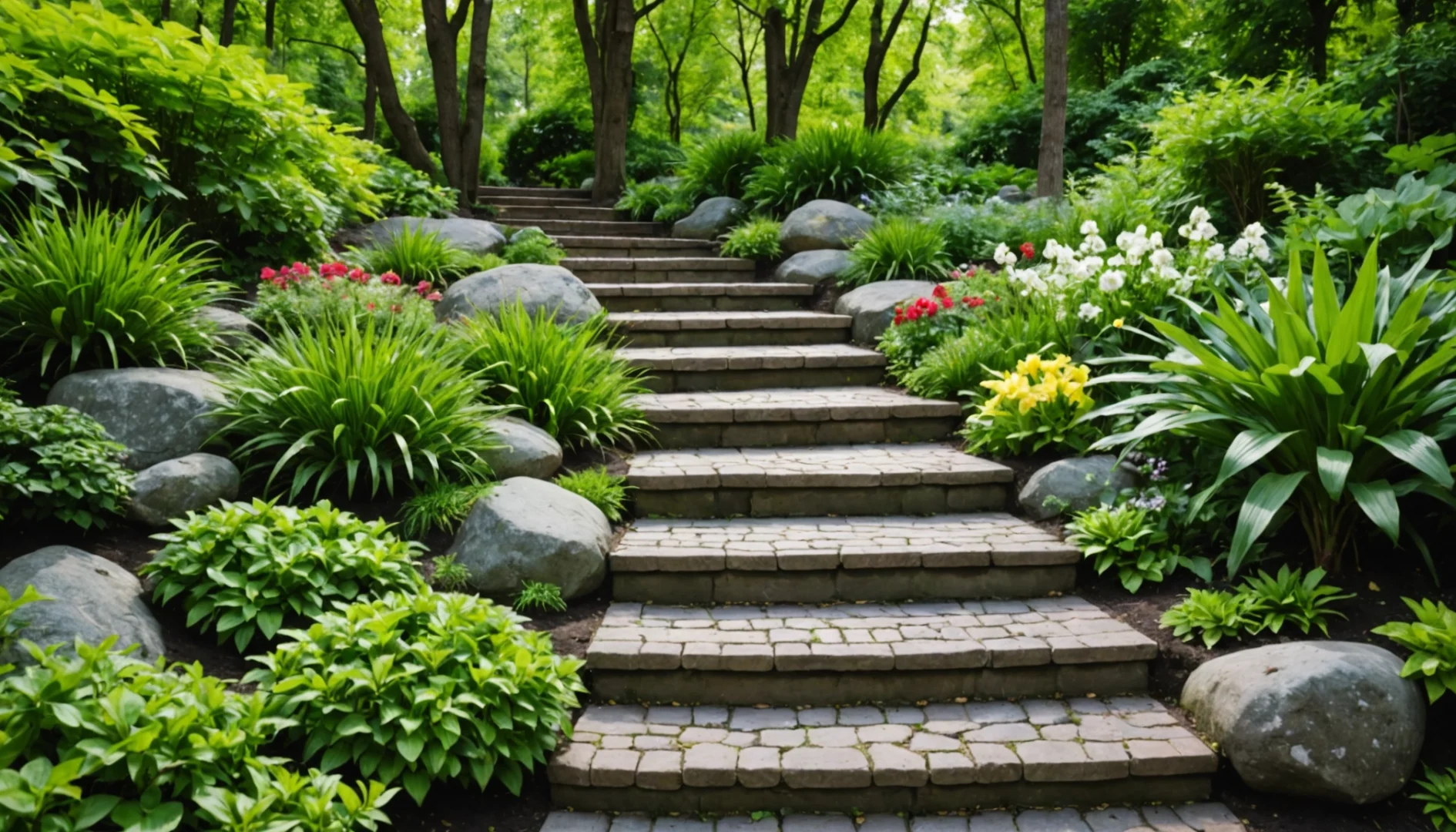 construire un escalier de jardin sans béton