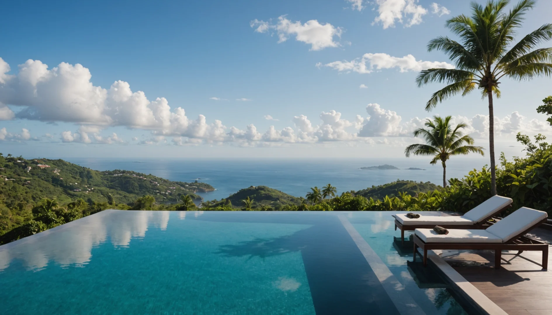 piscine sur terrain en pente photos