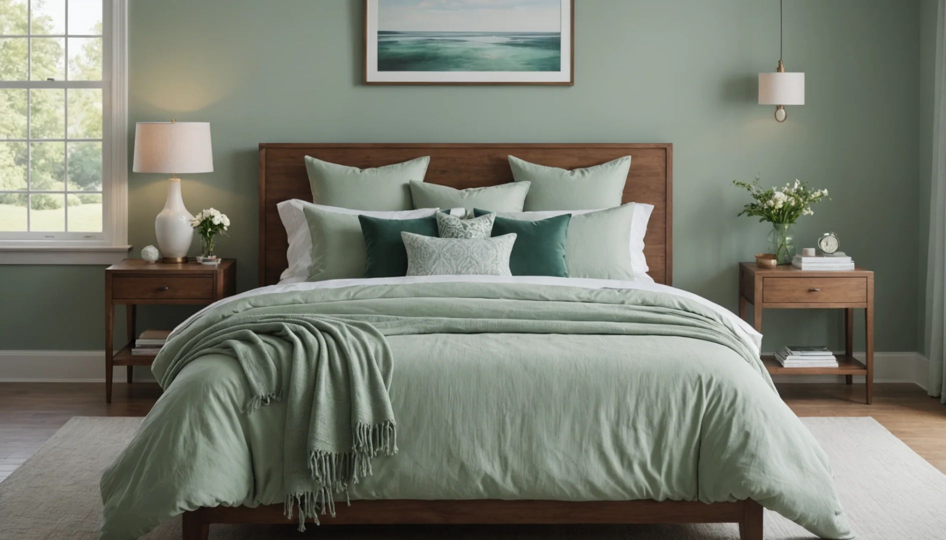 chambre couleur vert d eau