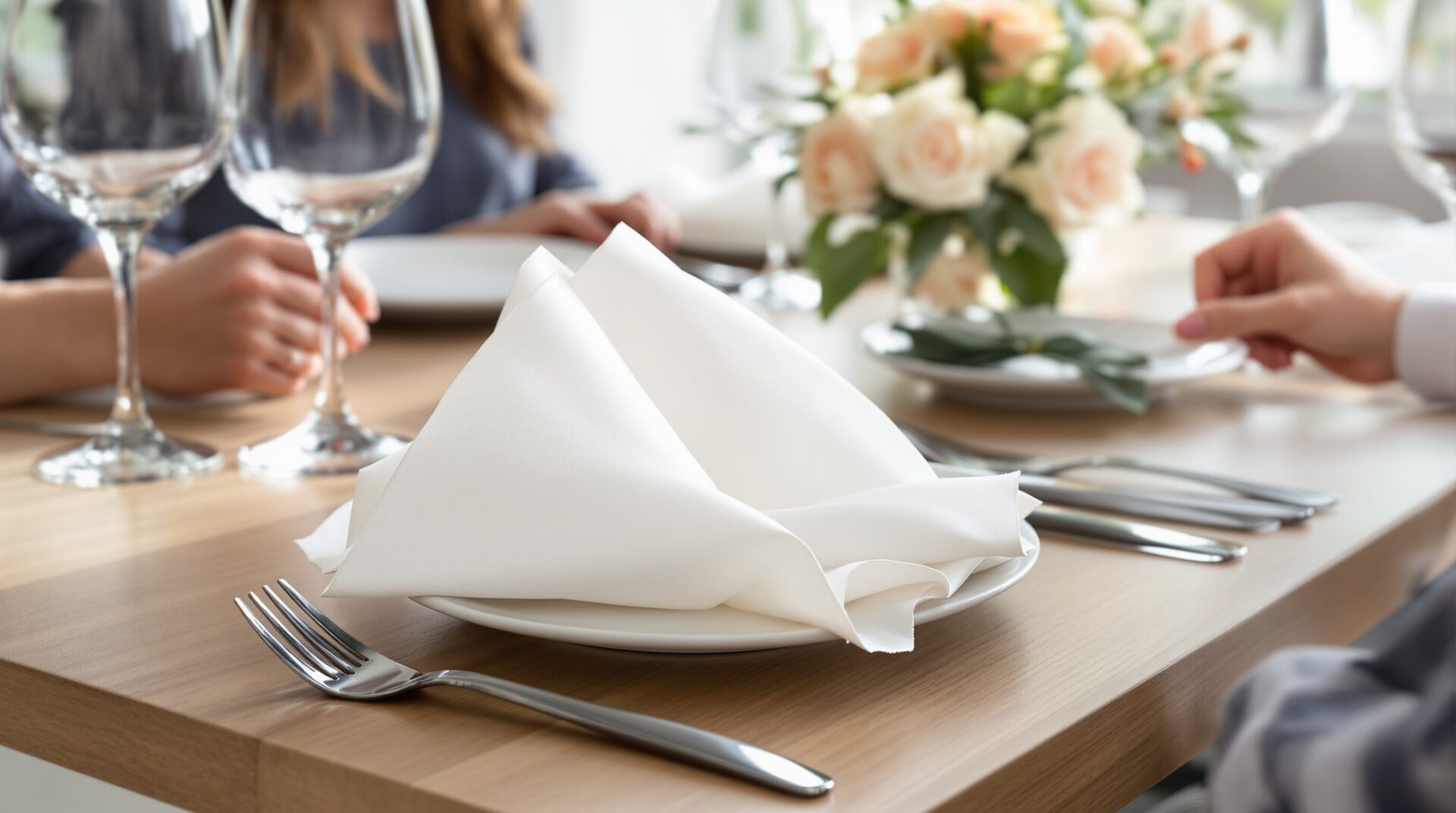 comment disposer les serviettes de table en papier