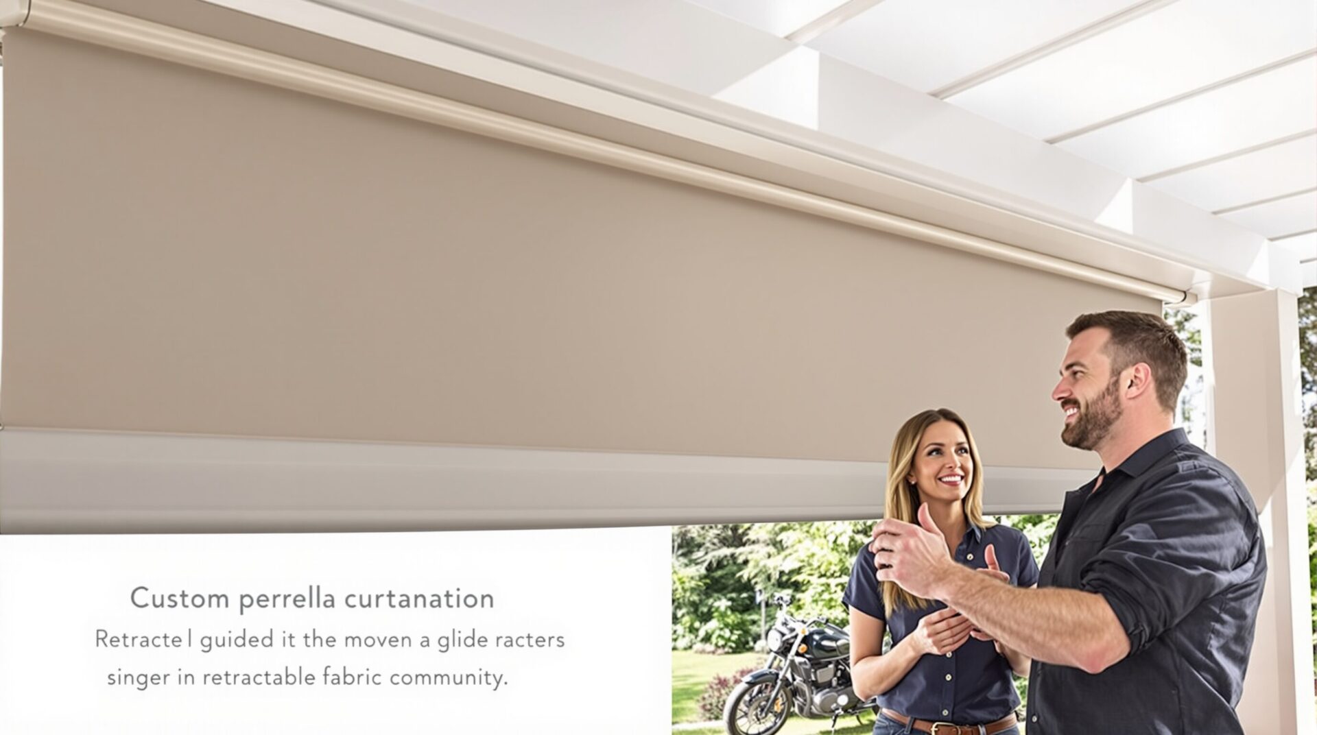 rideau pergola sur mesure