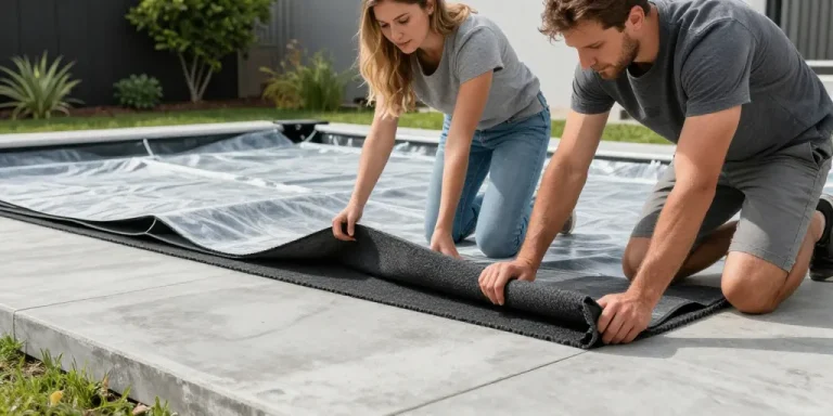 que mettre sous une piscine hors sol sur dalle béton